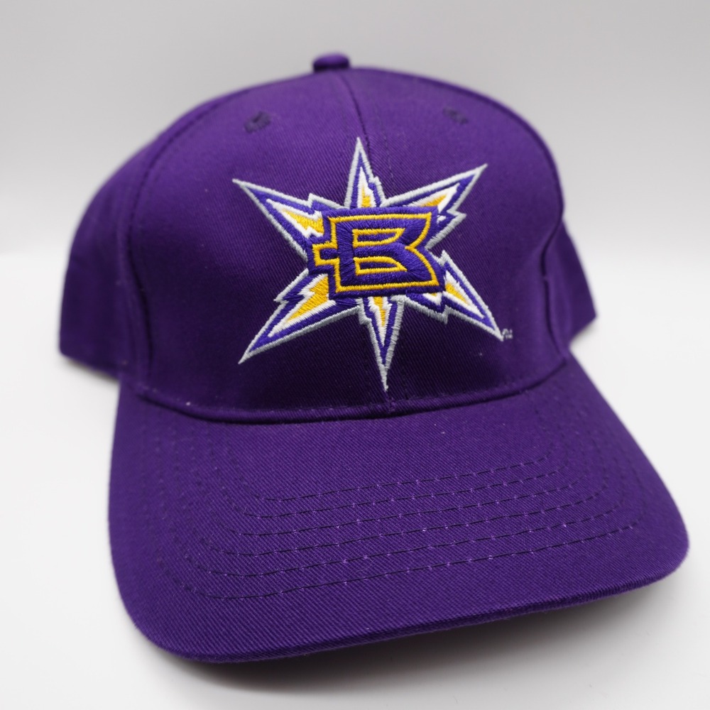 XFL Birmingham Thunderbolts Hat Mens OSFA Purple Vintage 2001 Snapback Cap